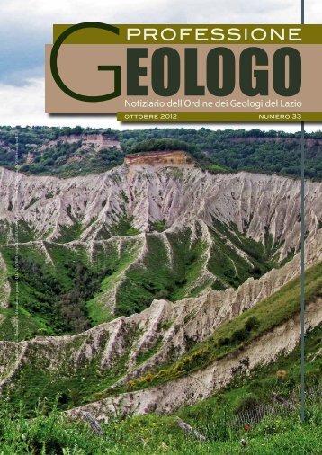 Leggi tutto... - Ordine dei Geologi del Lazio