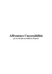 Affrontare l'accessibilità - Dipartimento di Informatica