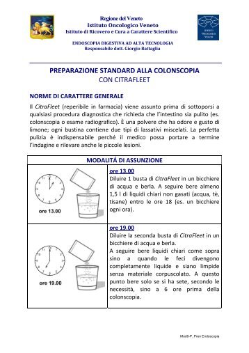 Preparazione Colonscopia con Citrafleet - Endoscopia Diagnostica ...