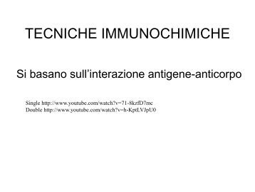 05 Tecniche immunochimiche