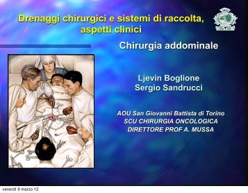 Drenaggi chirurgici e sistemi di raccolta, aspetti ... - Ljevin Boglione