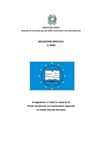 Delibera n. 1_2009 Relazione - Europa