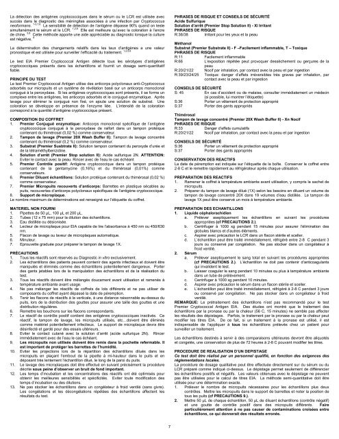 Premier™ Cryptococcal Antigen - Meridian Bioscience, Inc.