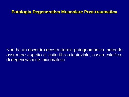 ECOGRAFIA MUSCOLO-TENDINEA - Reumatologia