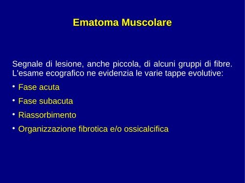 ECOGRAFIA MUSCOLO-TENDINEA - Reumatologia