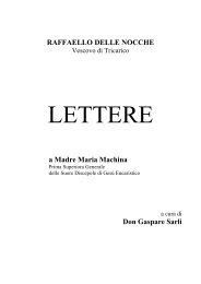 Lettere a Madre Maria - discepolegesueucaristico.it