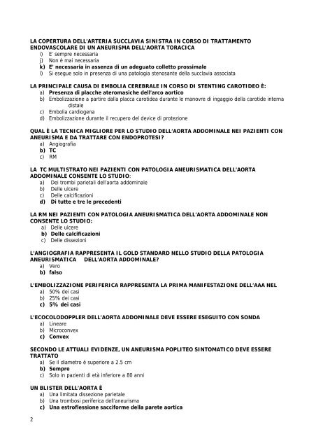 TEST ECM VII Corso Nazionale Congiunto SIDV ... - Avenue media