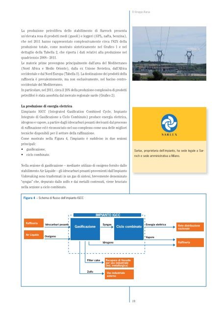 Rapporto Ambiente, Salute e Sicurezza 2011 - Saras SpA
