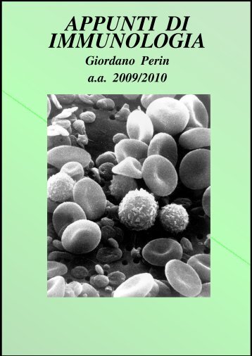 APPUNTI DI IMMUNOLOGIA