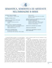 Semantica, semeiotica ed artefatti nell'immagine B-Mode