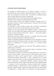 Curriculum vitæ di Filomena Albano Ha conseguito la maturità ...