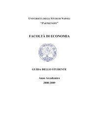 guida dello studente anno accademico 2008-2009 - Economia ...