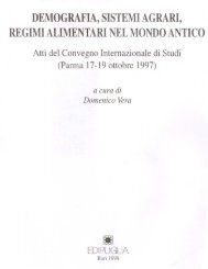 demografia, sistemi agrari, regimi alimentari nelmondoantico - ceipac