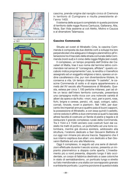 Le centrali idroelettriche di Mirabello Ciria e della Rezza