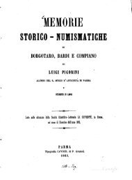 Memorie storico-numismatiche di Borgotaro, Bardi e Compiano