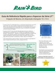 Guia de Referência Rápida para o Aspersor da Série LFTM - Rain Bird