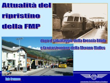 LA FERROVIA DELLA VAL VENOSTA modello ... - associazione fmp