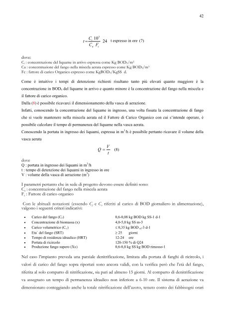 Trattamento degli scarichi di acque reflue: Norme tecniche