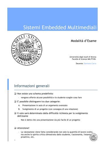 Modalita' d'Esame (pdf, it, 67 KB, 10