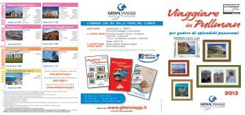 Viaggiare in pullman marzo-dicembre 2013 - pdf (2,77 ... - Gitan Viaggi