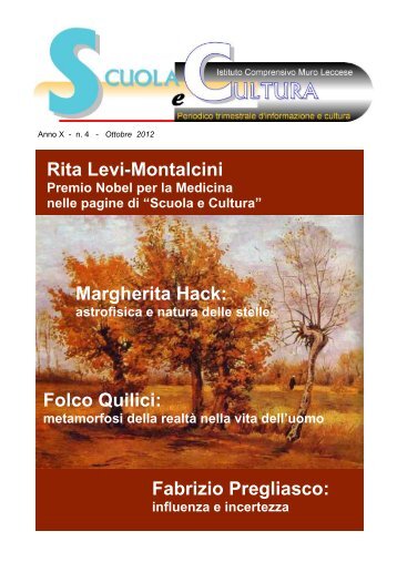 Scuola e Cultura - Ottobre 2012 - scuola e cultura - rivista
