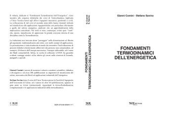 FONDAMENTI TERMODINAMICI DELL'ENERGETICA - CISM