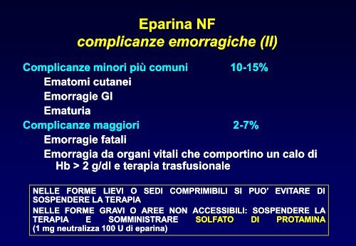 TEV - profilassi e terapia - Facolta' di Medicina e Chirurgia - Chieti