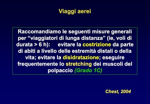 TEV - profilassi e terapia - Facolta' di Medicina e Chirurgia - Chieti