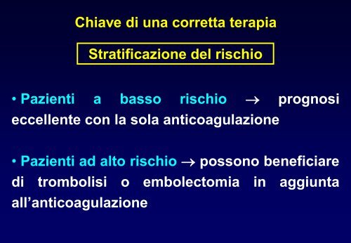 TEV - profilassi e terapia - Facolta' di Medicina e Chirurgia - Chieti