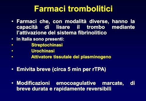 TEV - profilassi e terapia - Facolta' di Medicina e Chirurgia - Chieti