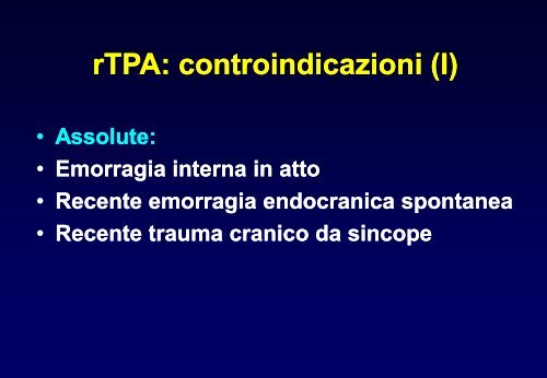 TEV - profilassi e terapia - Facolta' di Medicina e Chirurgia - Chieti