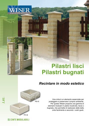 Pilastri lisci Pilastri bugnati - Weser