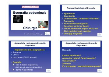 Ecografia addominale - L'Eco della SUMSI