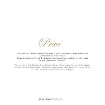 Catalogo Bébécar Privé 2012 - Azur