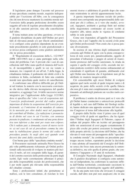 Gds_2 Anno 2011 - Ordine Regionale dei Geologi di Sicilia