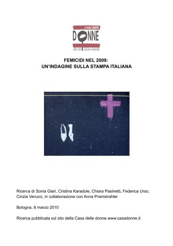 femicidi nel 2009: un'indagine sulla stampa italiana - Pari opportunità