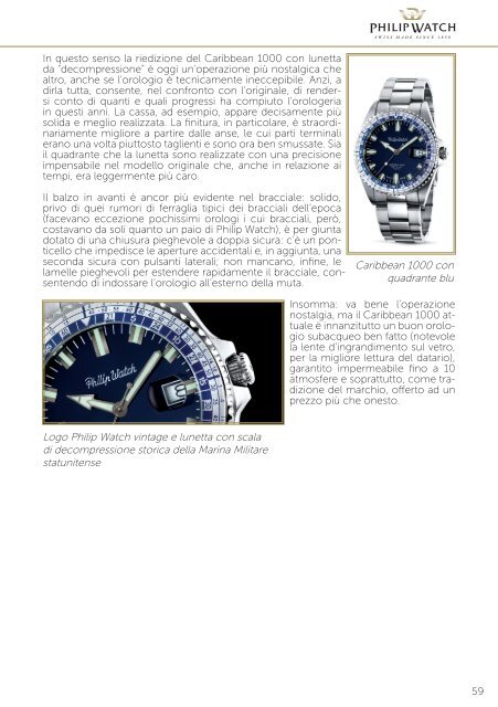 Il catalogo - Philip Watch