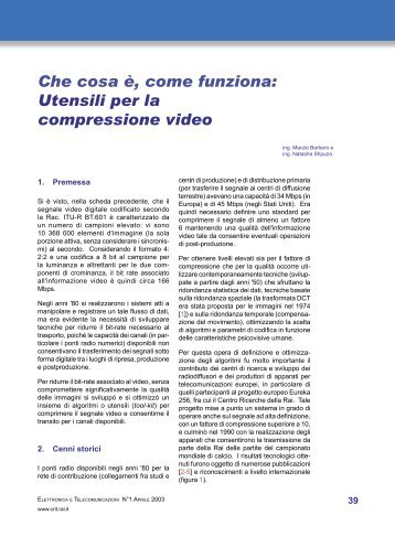 Utensili per la compressione video - Rai - Rai.it