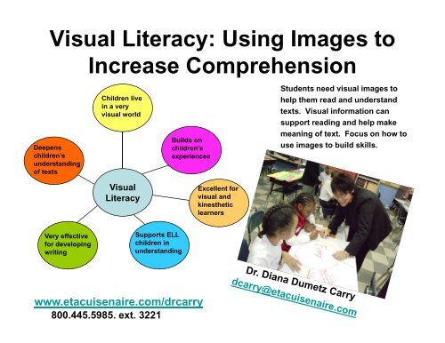 visual literacy using images to increase comprehension