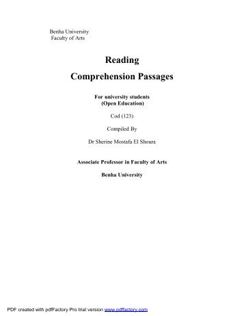 Reading Comprehension Passages-OK