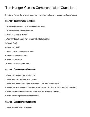 The Hunger Games Comprehension Questions.pdf