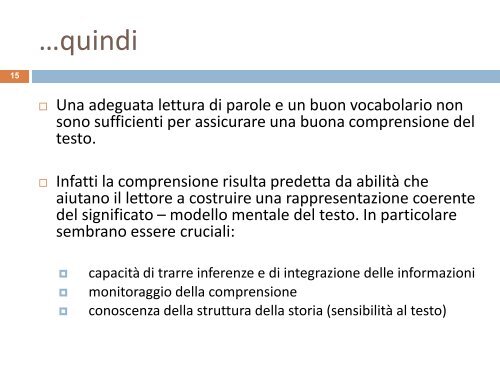 La valutazione del disturbo di comprensione - master disturbi ...