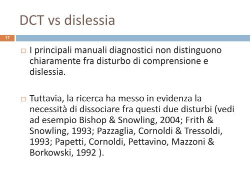 La valutazione del disturbo di comprensione - master disturbi ...