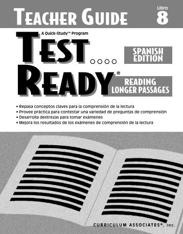 TEST READY® Reading Longer Passages - Curriculum Associates