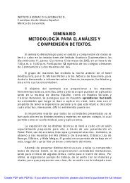 seminario metodología para el análisis y comprensión de textos.