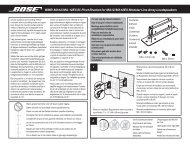 WMB-MA12/MA-12EX Bi-Pivot Bracket for MA12/MA12EX ... - Bose