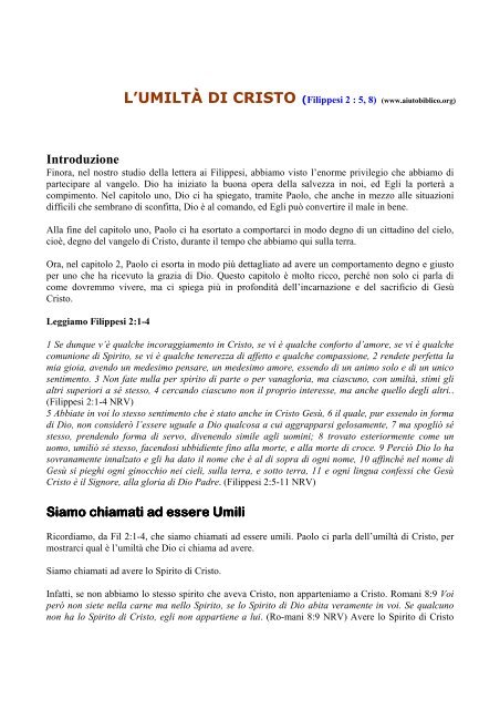 Lettera ai filippesi pdf