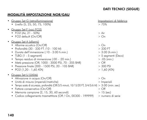 Manuale - Oceanic