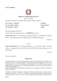 Pagina 1 N. R.G. 49308/2012 TRIBUNALE ORDINARIO di MILANO ...