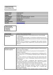 CURRICULUM VITAE Dott. Giuseppe Scalzo ... - Pugliese Ciaccio